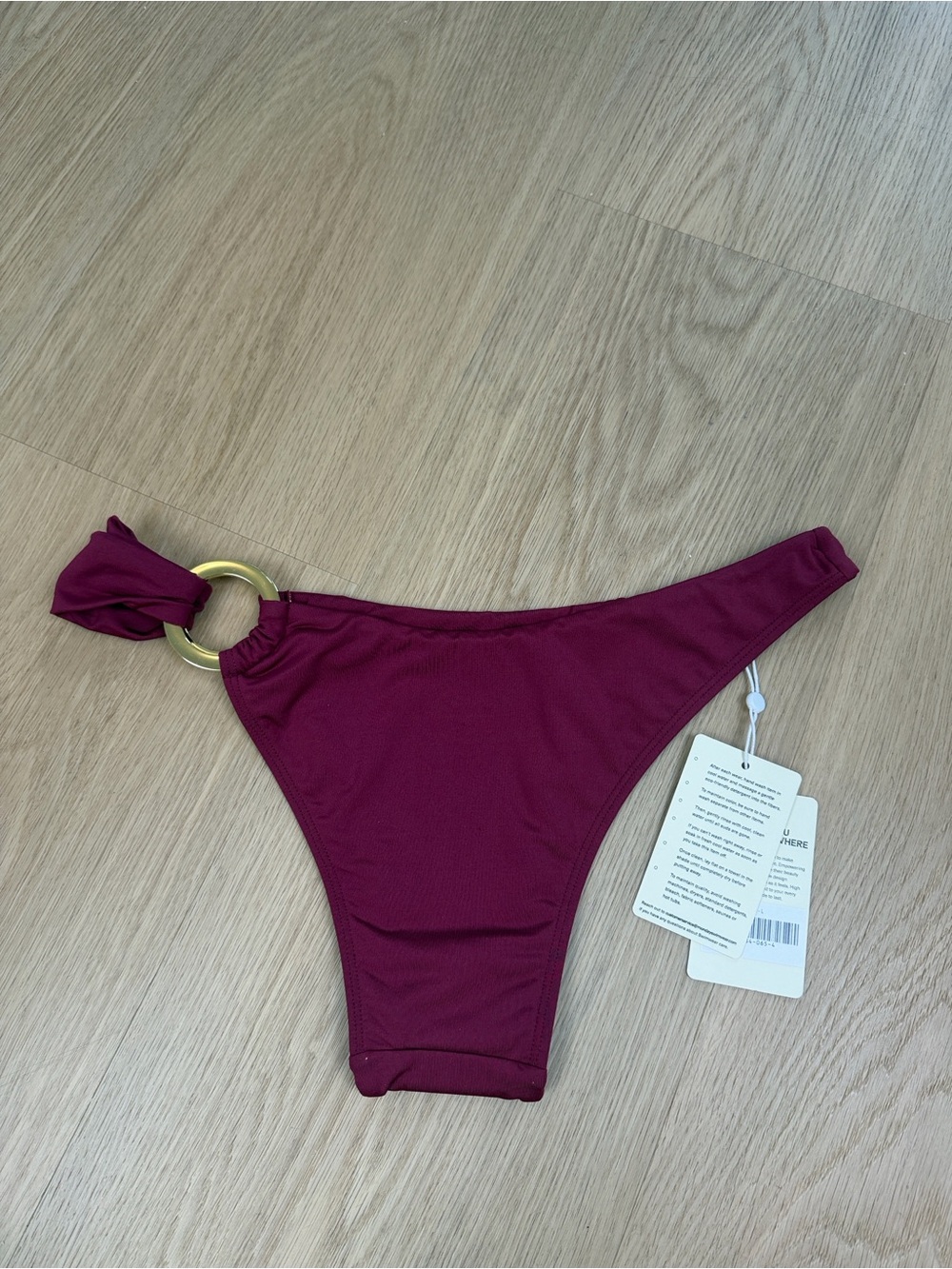 NWT Monday Swimwear Bronte Bikini Bottom in Fig L - Picture 4 of 4